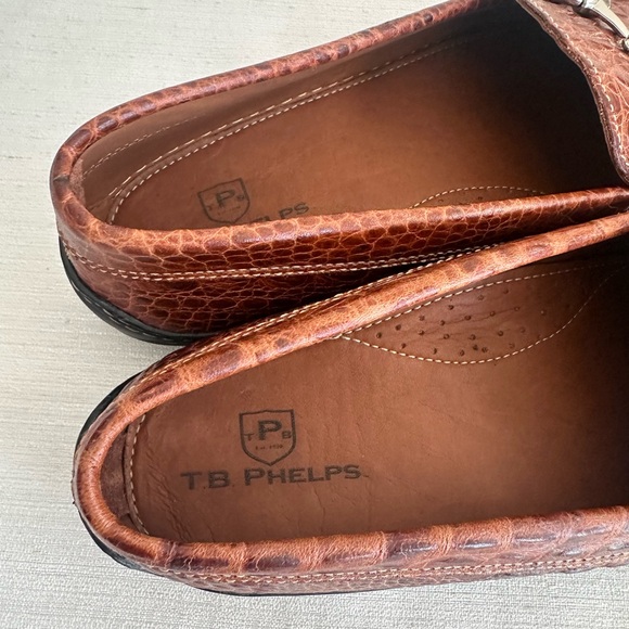 T.B. Phelps Brown Crick Leather Classic Loafers Men’s 9M - Picture 10 of 15